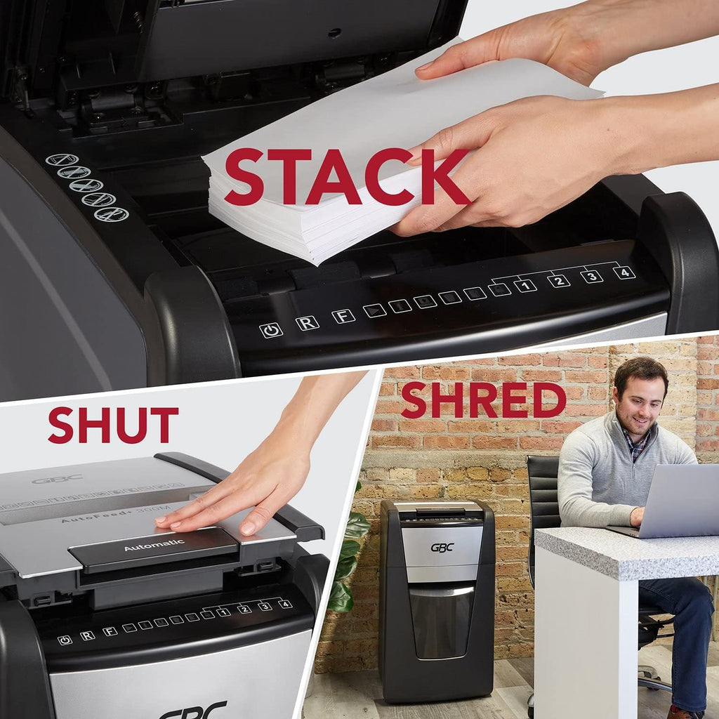 Paper Shredder, 300 Sheet Capacity, Super Cross-Cut J4946