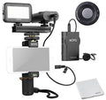 Smartphone Video Kit with Grip Rig, Wireless Lavalier Microphone, LED Light & Wireless Remote J4201