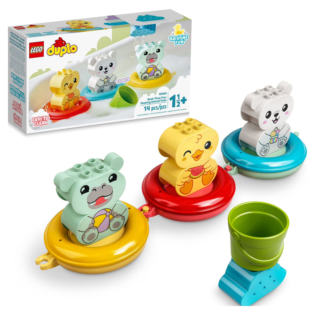 Bath Time Fun Floating Animal Train Bathtub Water Toy C494240