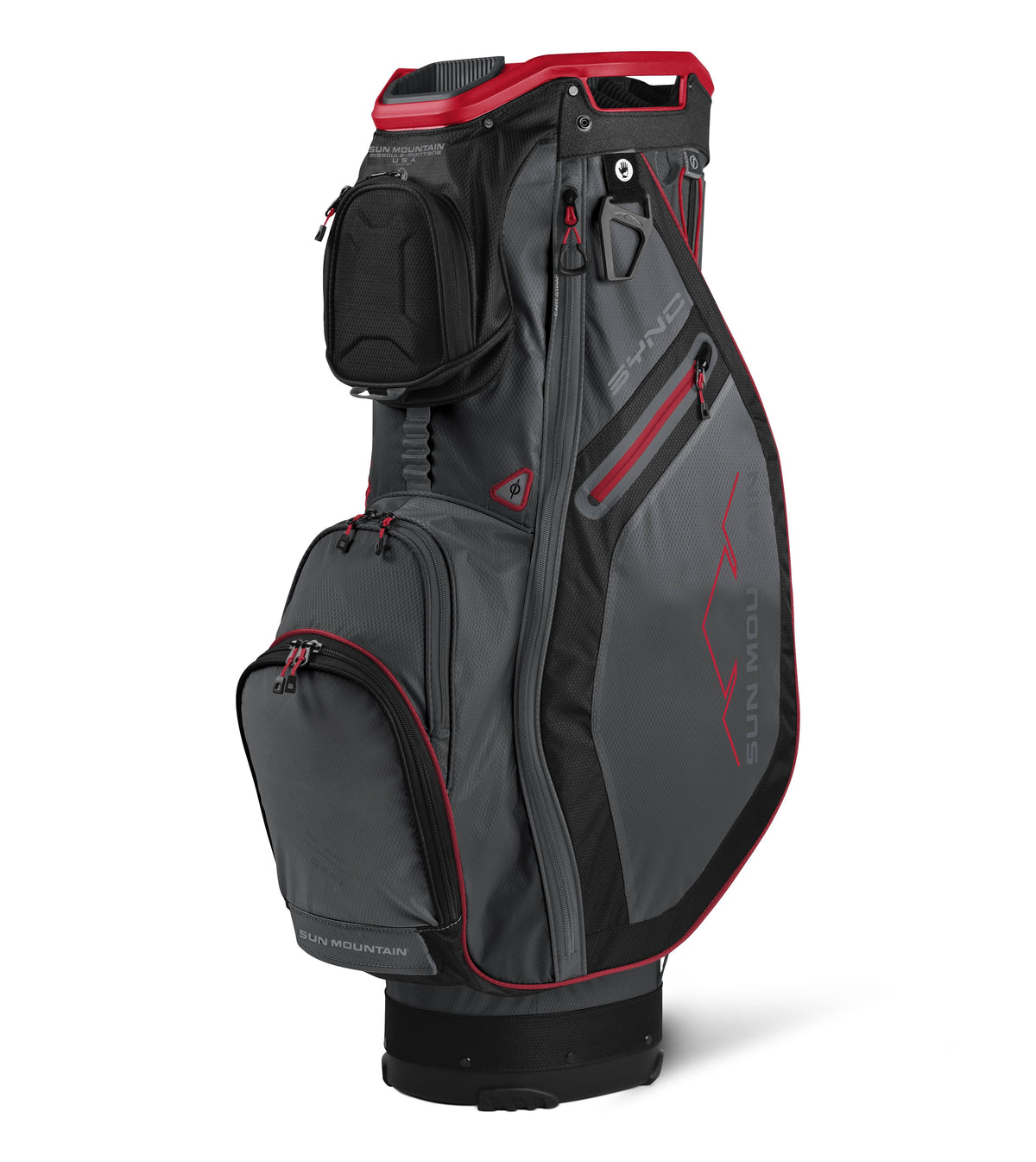 Gunmetal/Black/Red Cart Bag E514