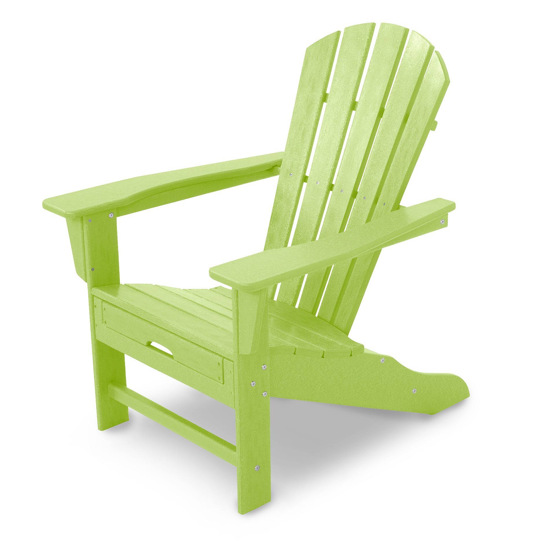 Lime Adirondack with Hideaway Ottoman Y15930