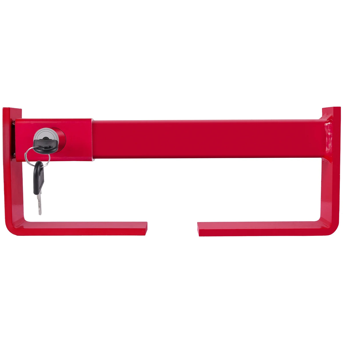 Red Powder-Coated Semi Truck Door Lock with 2 Keys D63445