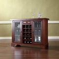 Sliding Top Bar Cabinet in Vintage Mahogany Finish F20573
