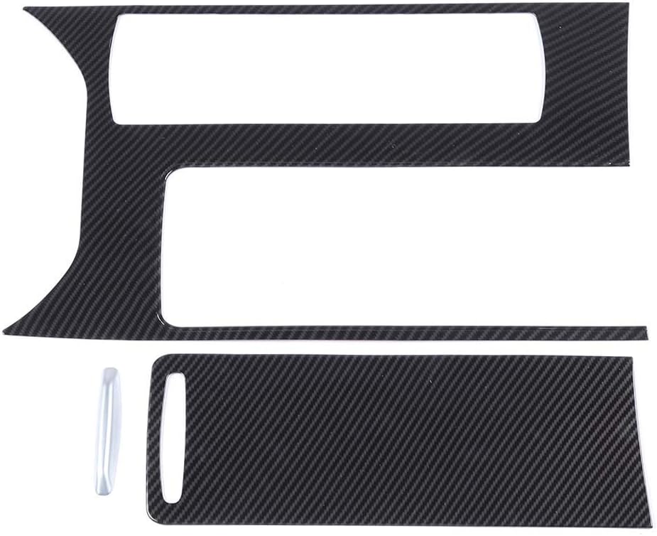Carbon Fiber Style Center Console Gear Shift Cover Panel Trim (Pack of 3) X250