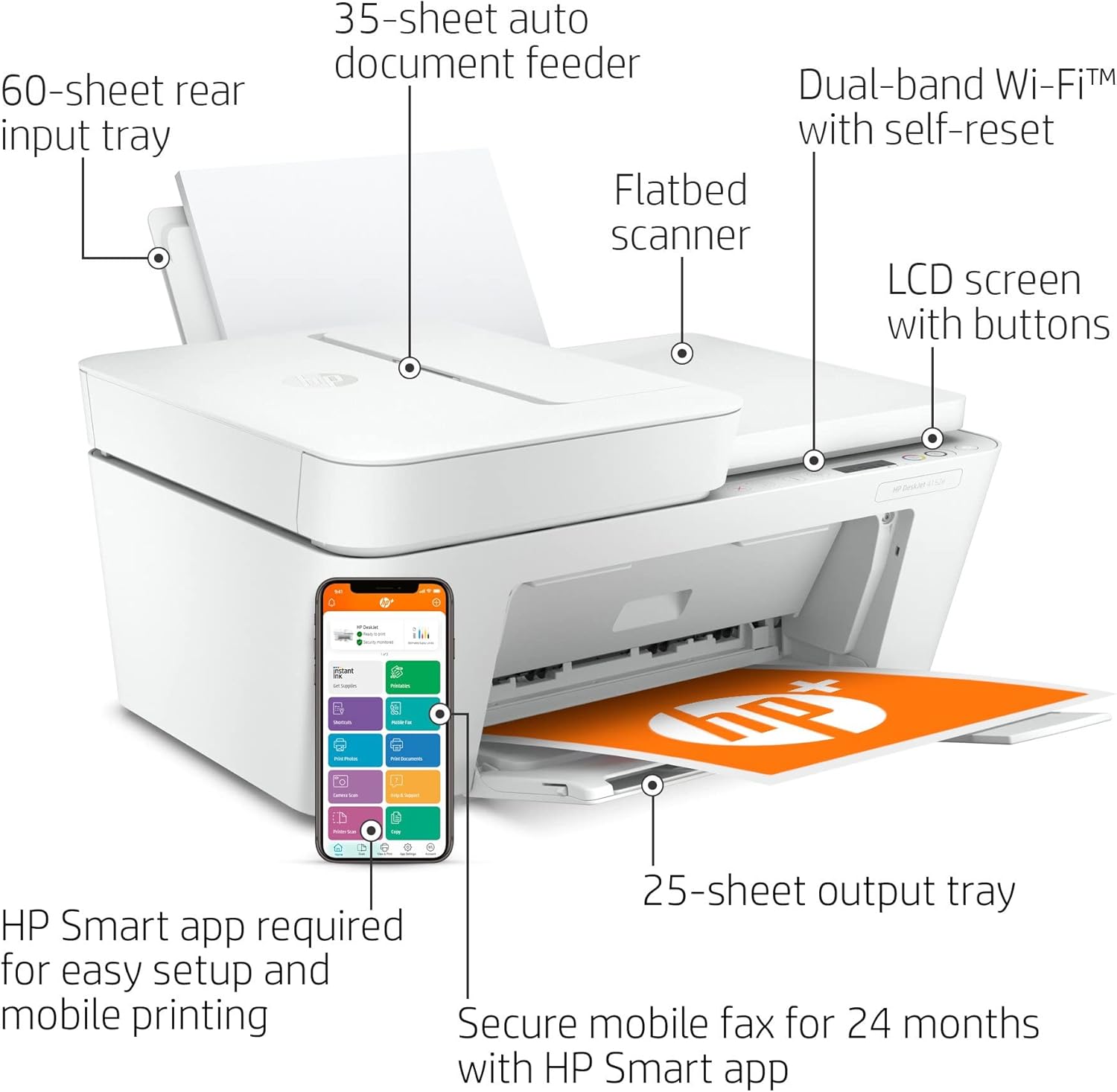 Wireless Color Inkjet Printer with Auto Document Feeder X788568