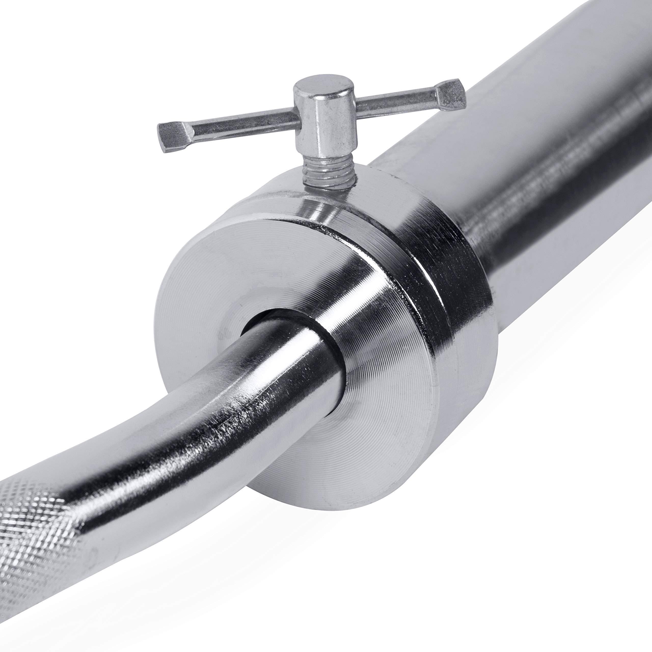 Chrome Olympic Super Curl Bar X96505