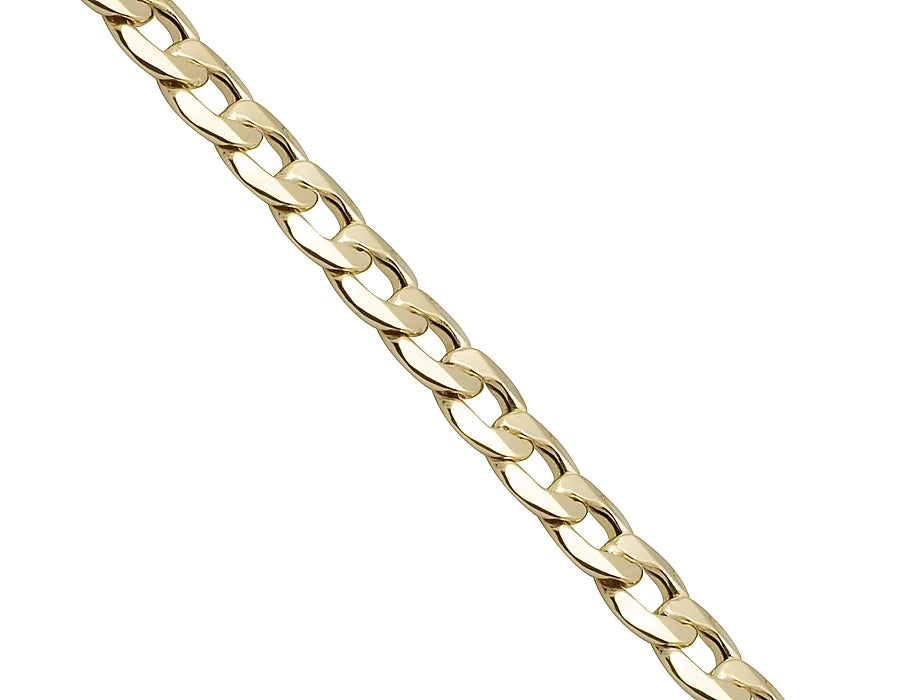 10K Yellow Gold Miami Cuban Link Chain Necklace 8MM E8039