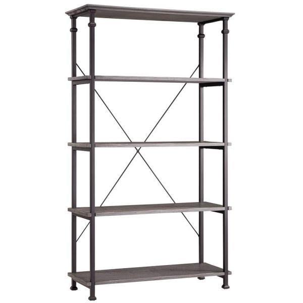 Weathered Grey Open Bookcase P90680