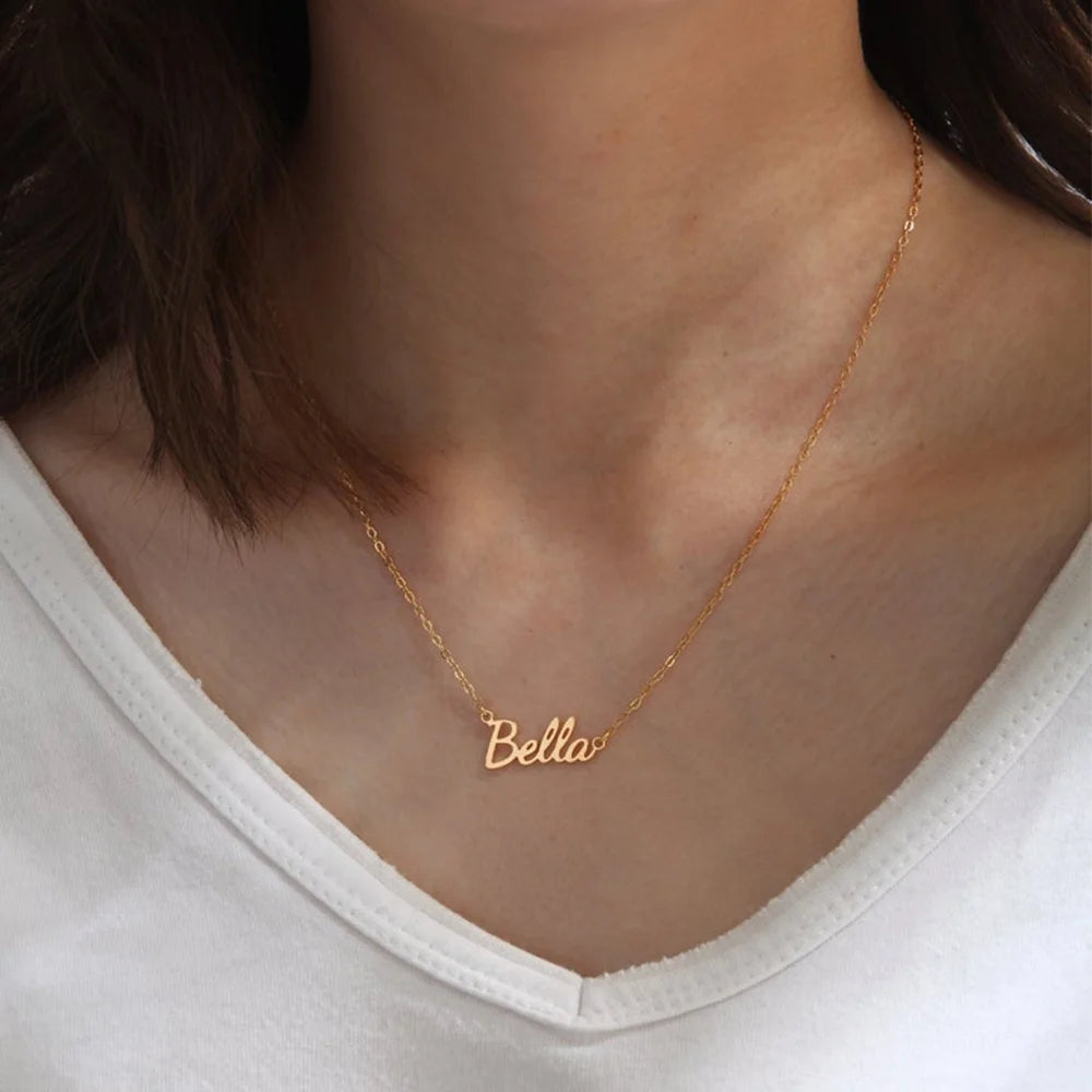Gold Plated Custom Name Necklace A35726