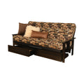 Black Sofa with Storage and Removable Mattress Cover O5757