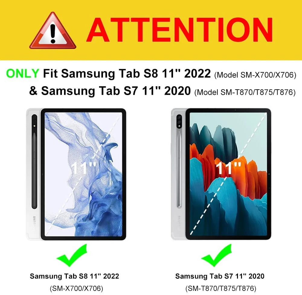 Blue Shockproof Hybrid Slim Case for Samsung Tab S8 11 Tablet S14621