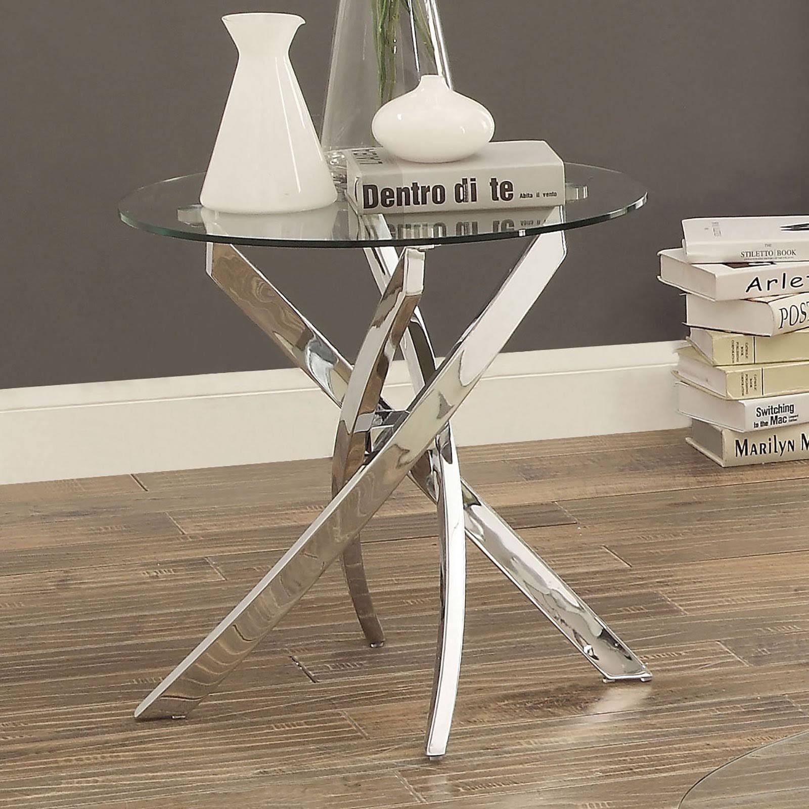 Chrome End Table E258