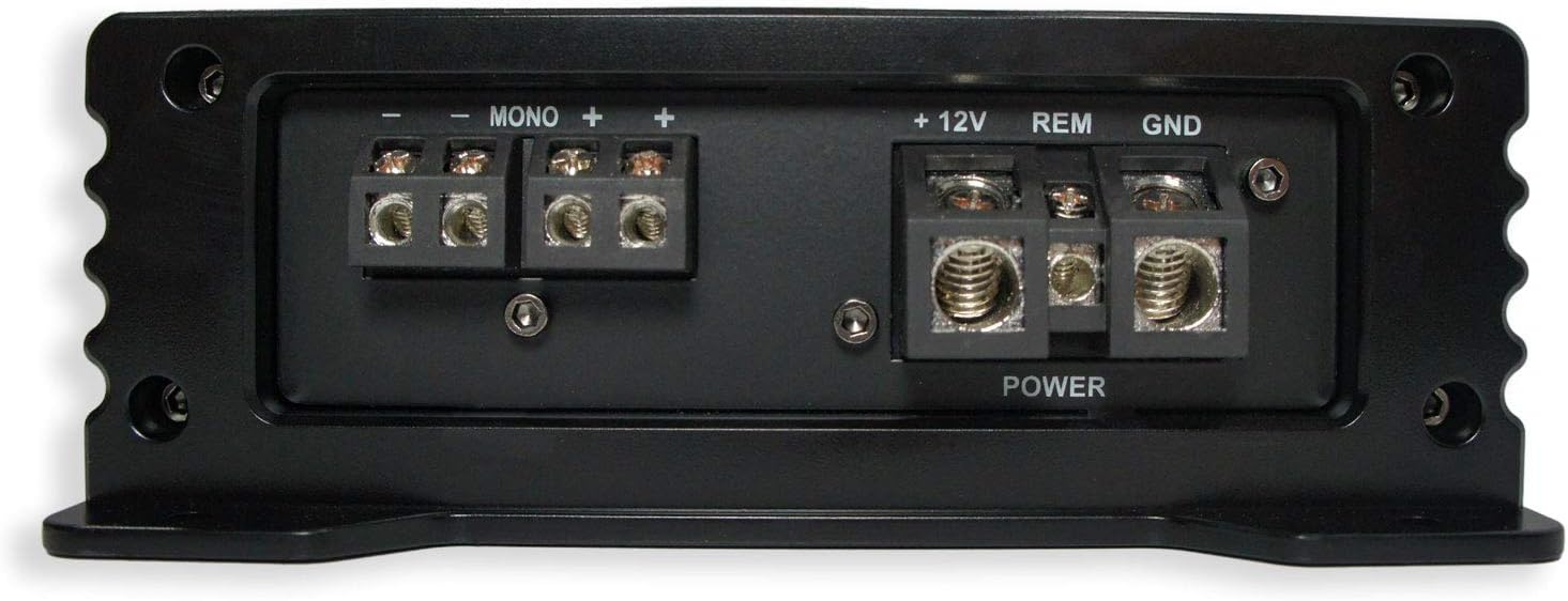 Dual 10 Black Sub Box Enclosure & Amp O7880