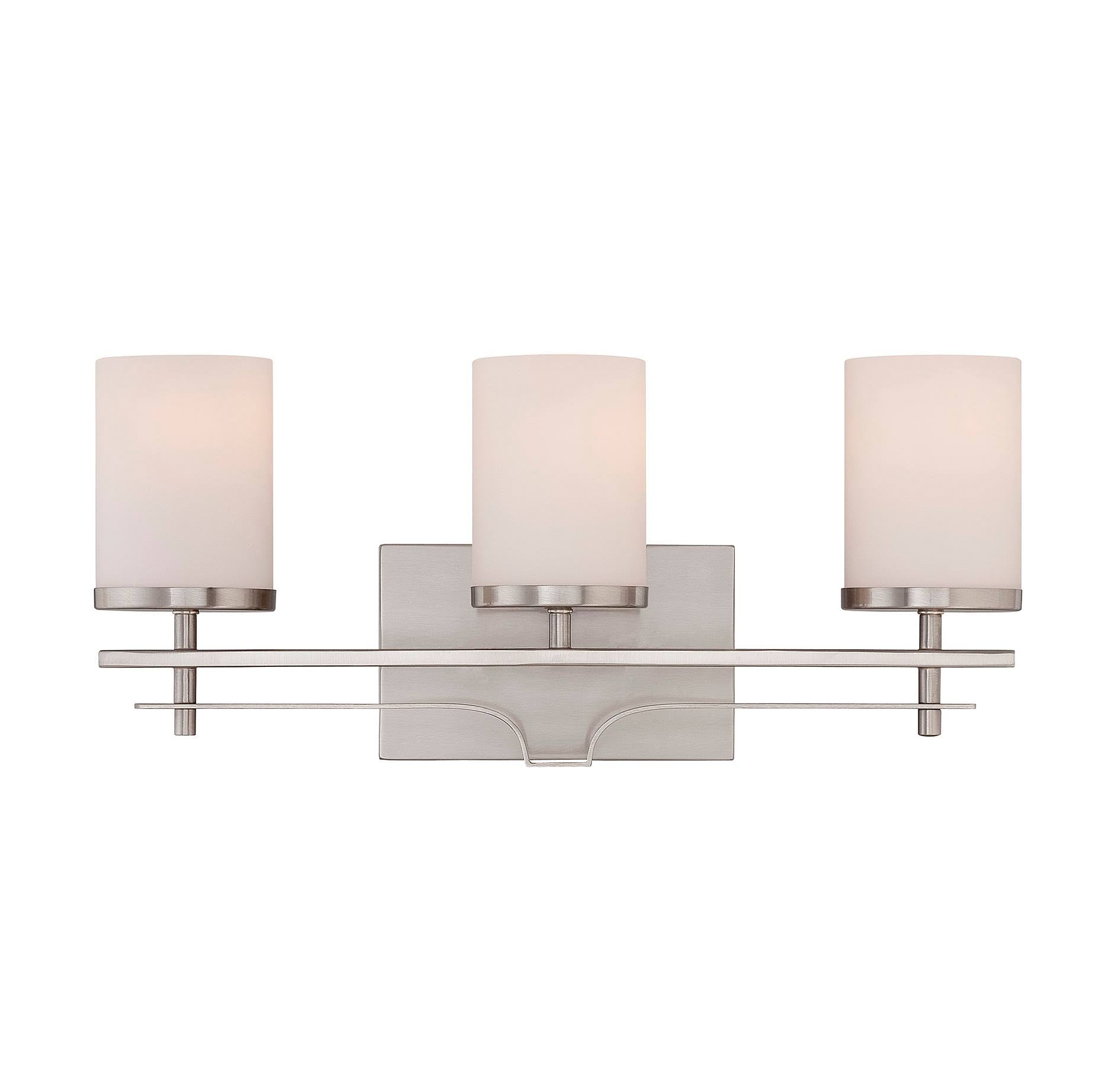 3 Light Bath Bar in Satin Nickel I965