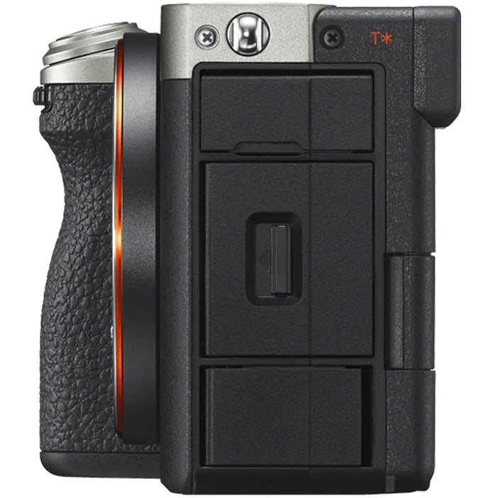Silver Full Frame Mirrorless Interchangeable Lens Hybrid Camera Body with Photography Bag Case, Extra Battery, Charger, Tripod F787015