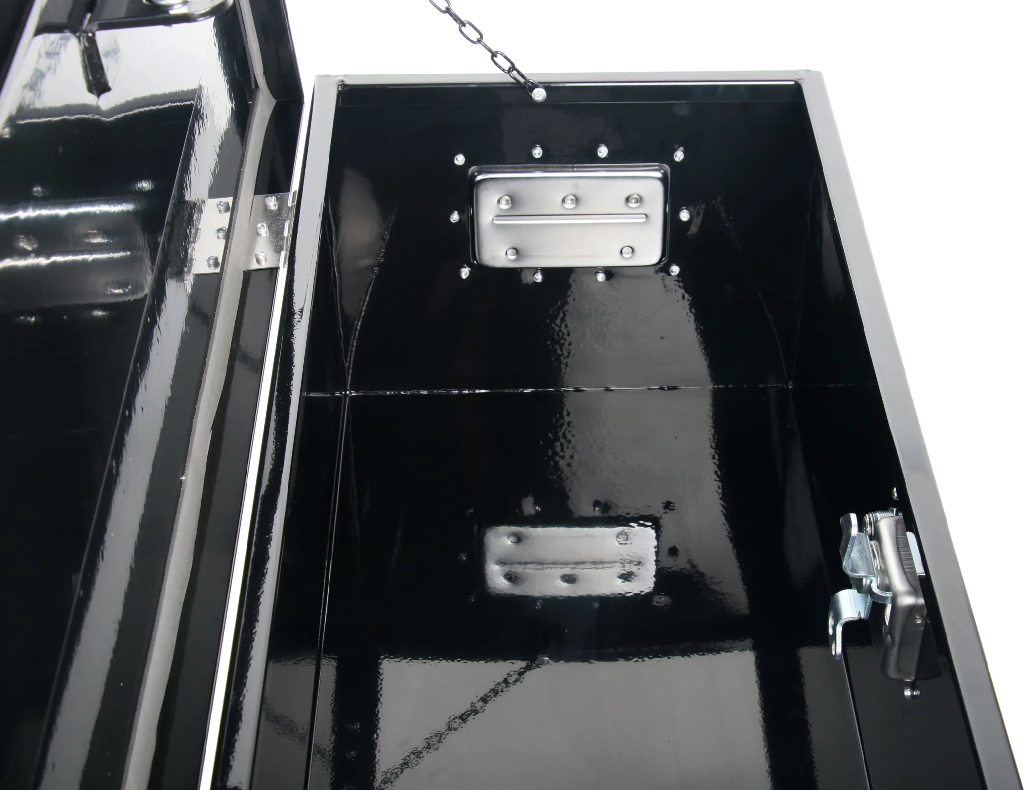 Black Aluminium Tool Box with Lock L6230