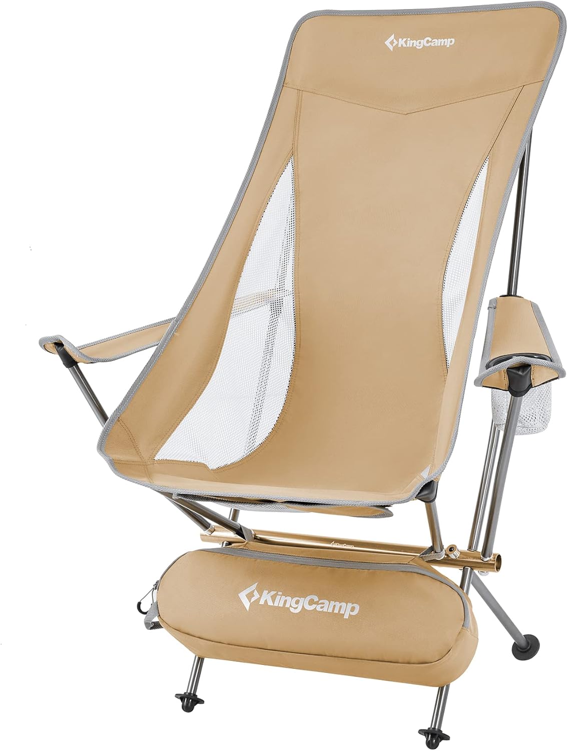 Ultralight High Back Folding Camping Chair with Armrest, 2 Pack, Carry Bag L6865
