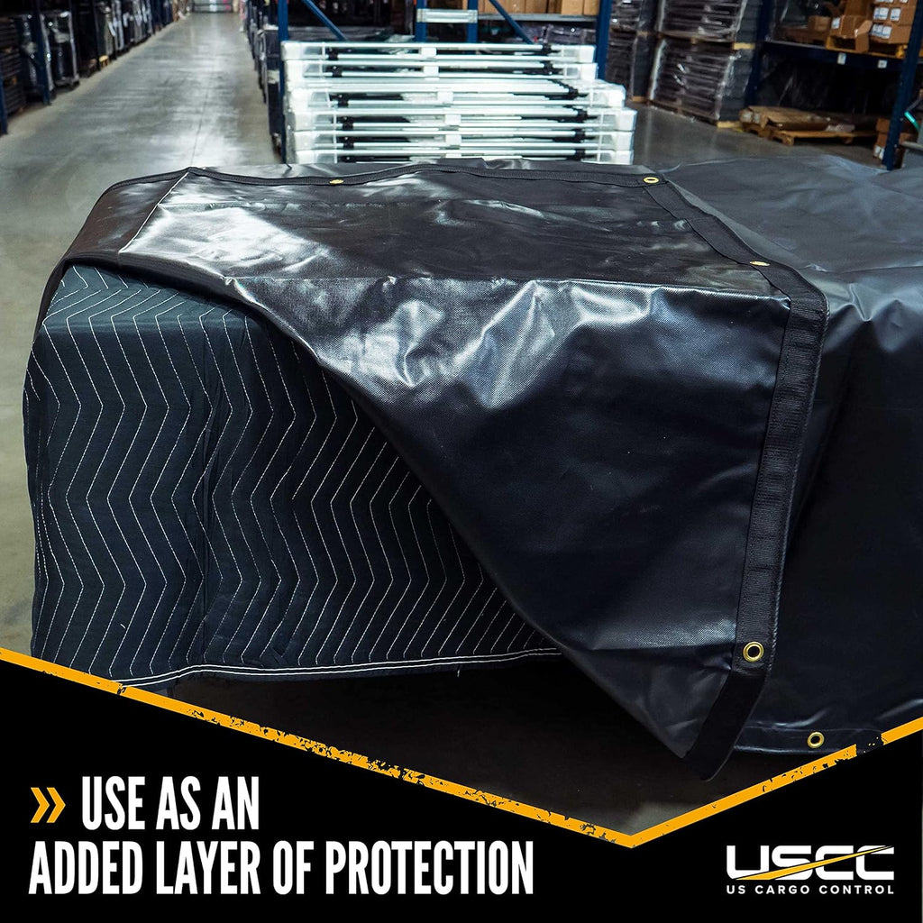 Moving Blanket 80 x 72 Inches Black Polyester (4) H5567