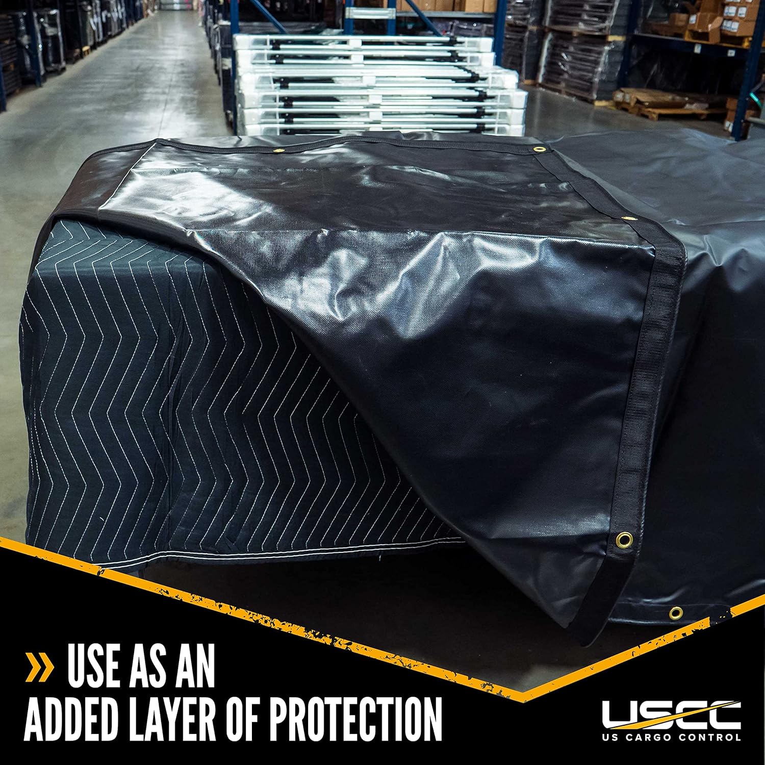 Moving Blanket 80 x 72 Inches Black Polyester (4) H5567