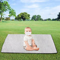 Camping Mat Aluminum Foil Sleeping Mattress Pad Waterproof Folding Insulation Foam Sleeping Mat 200cmx300cmx0.5cm C296521