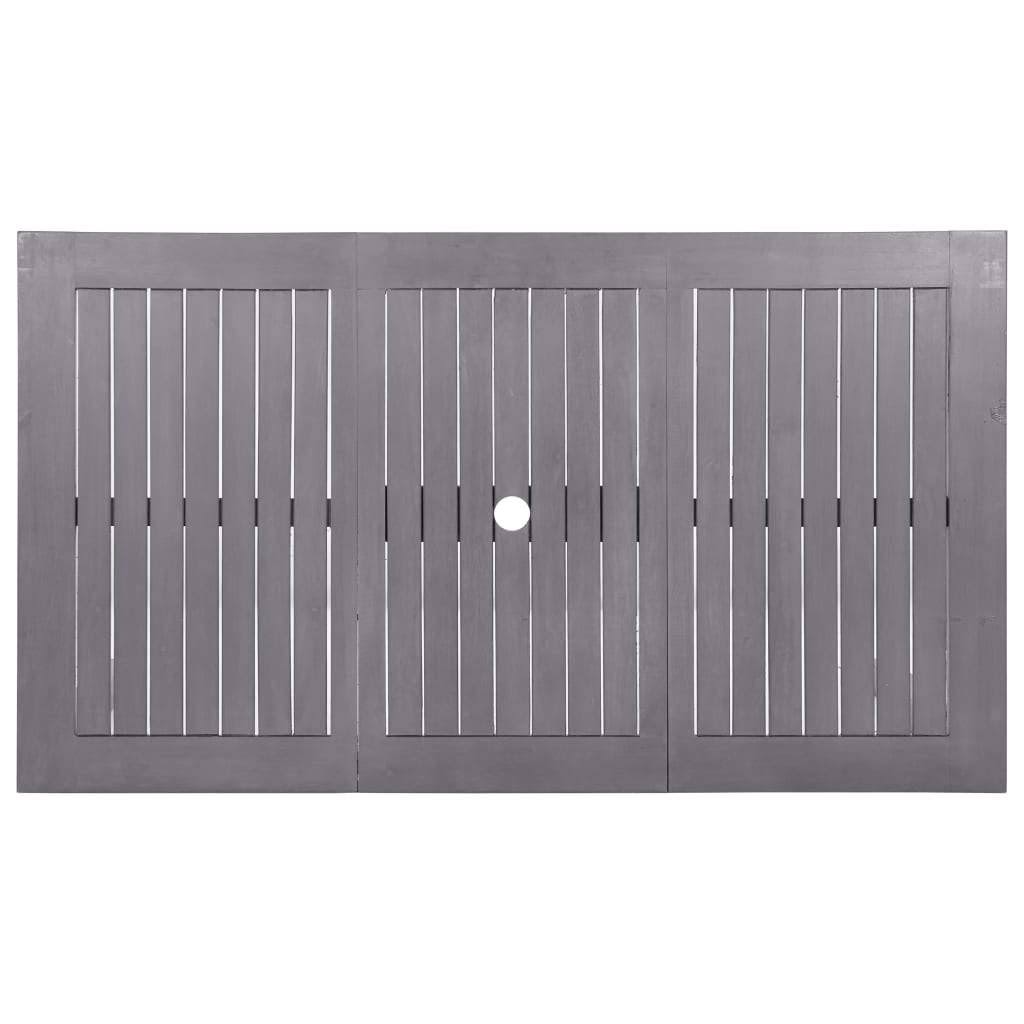 Gray Wash Solid Acacia Wood Garden Table J150611