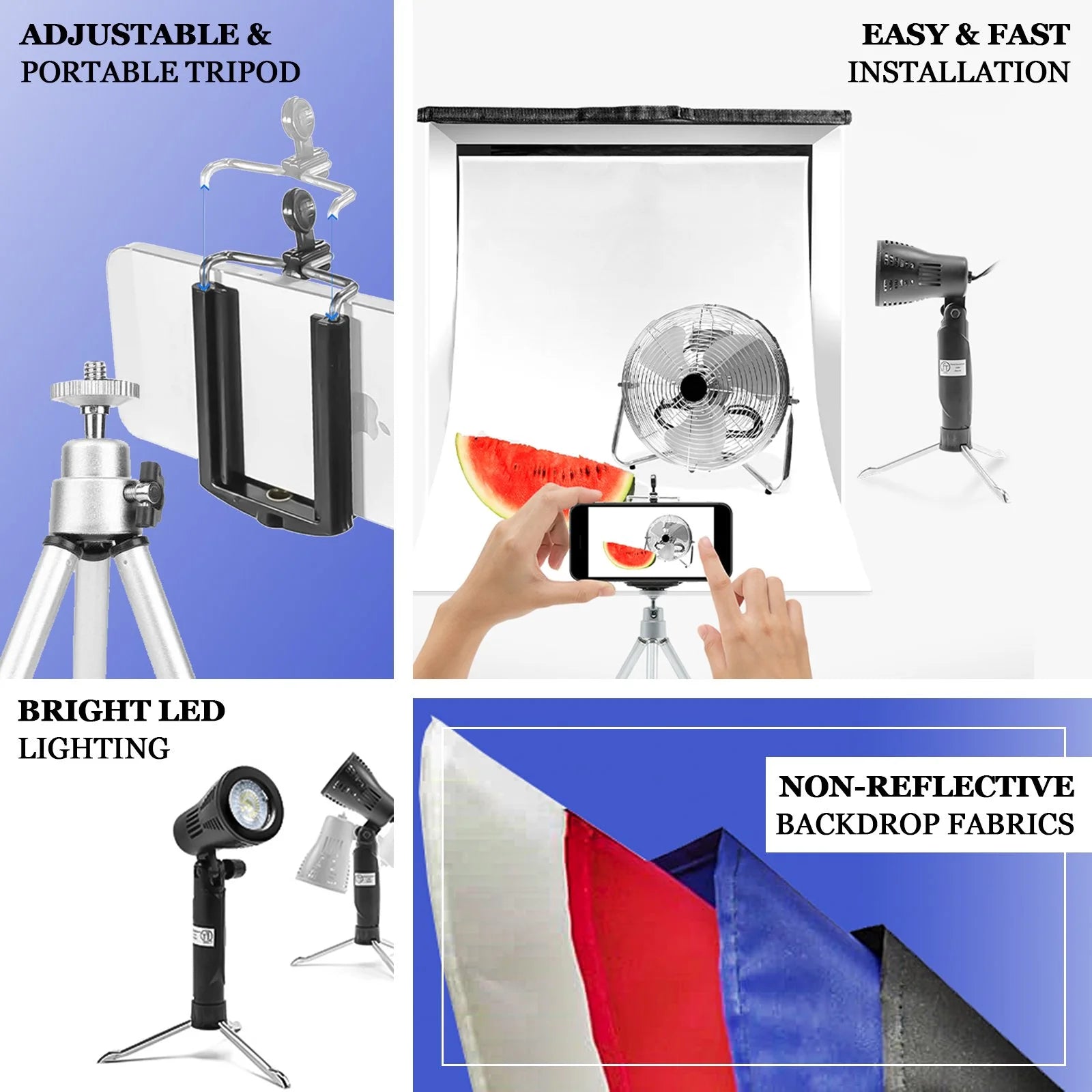 16" Table Top Photo Studio Light Tent Kit R8008