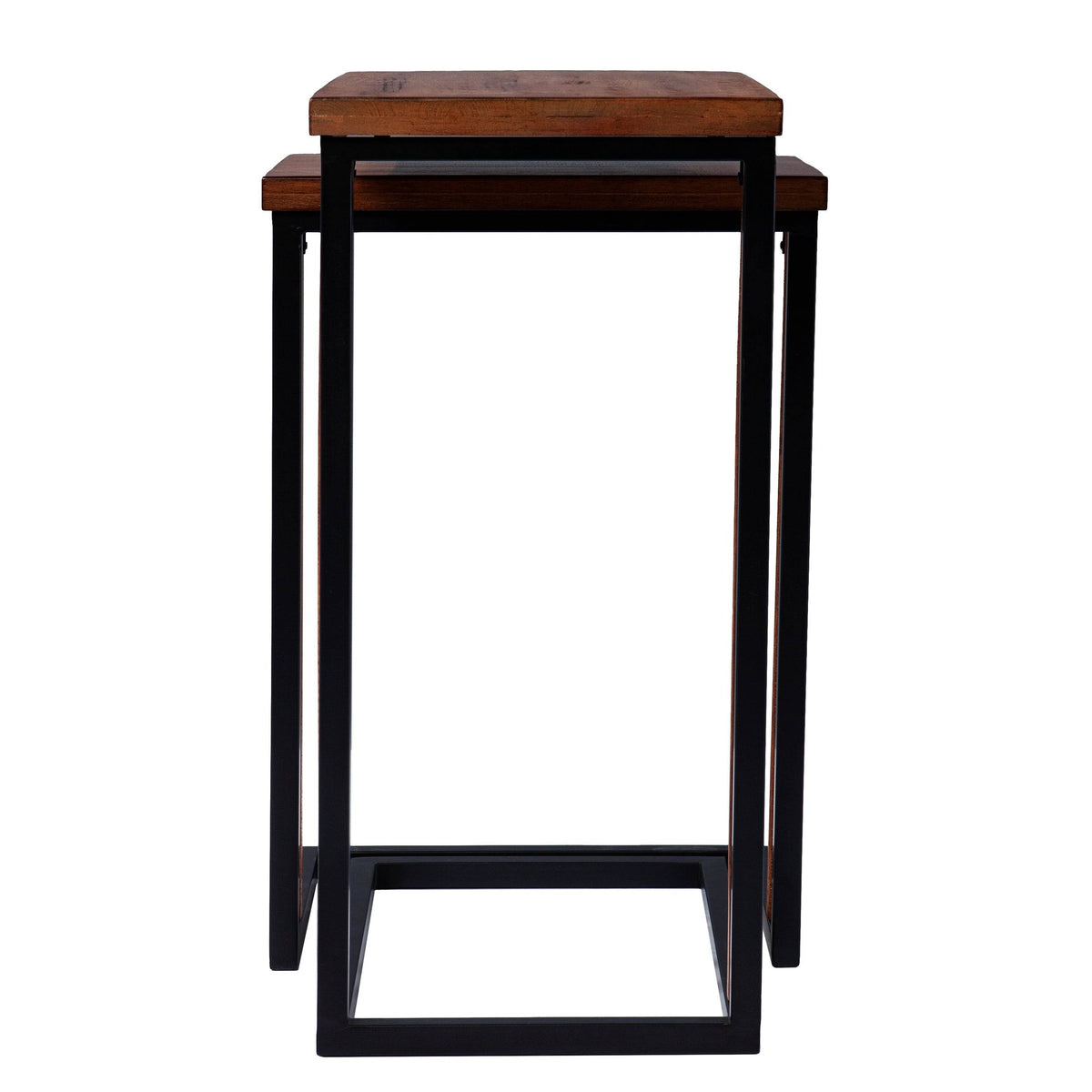Brown Metal C-Table Set of 2 M688648