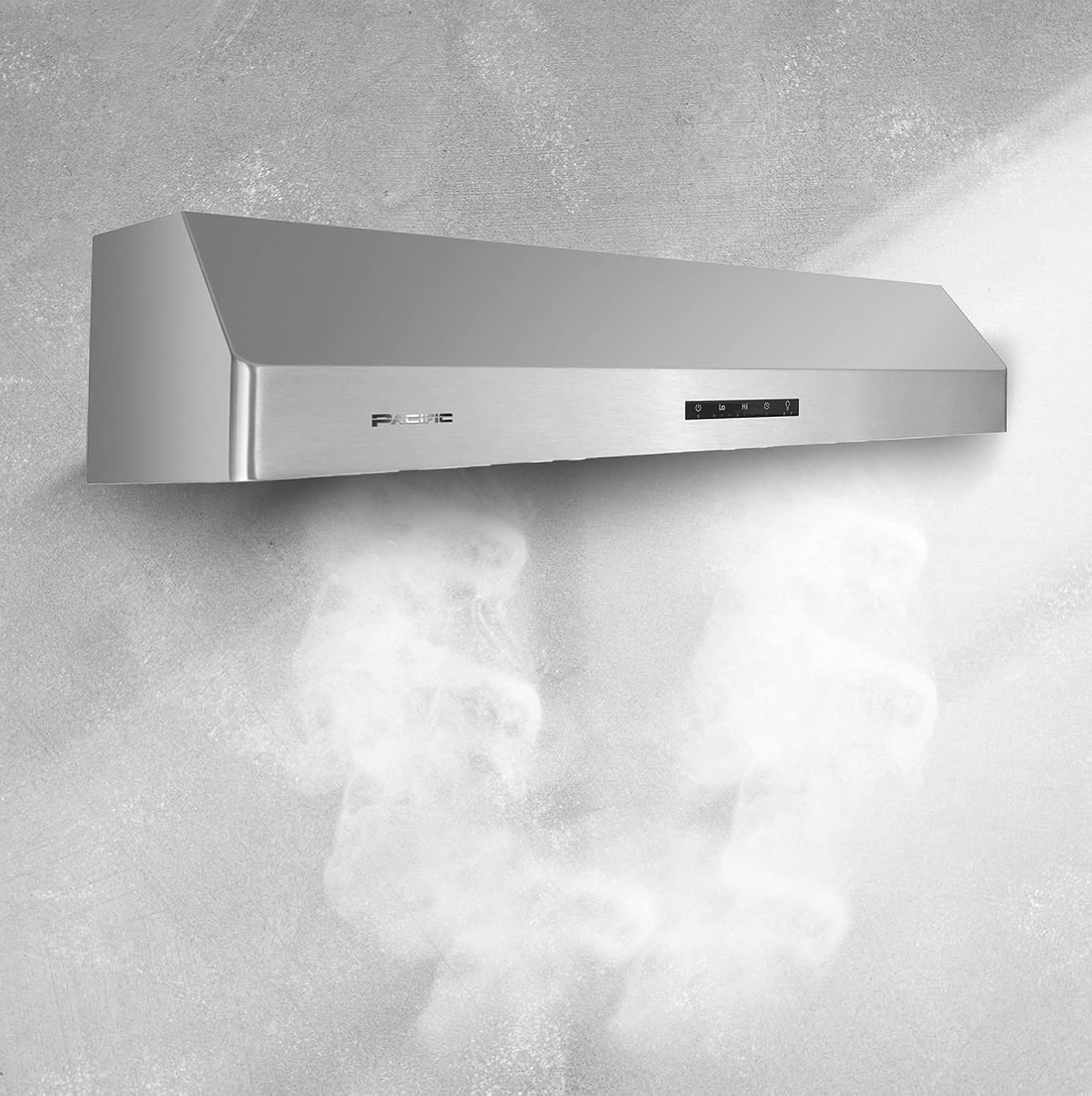 Under Cabinet Range Hood, 850 CFM, Stainless Steel, 3 Fan Speeds N24097