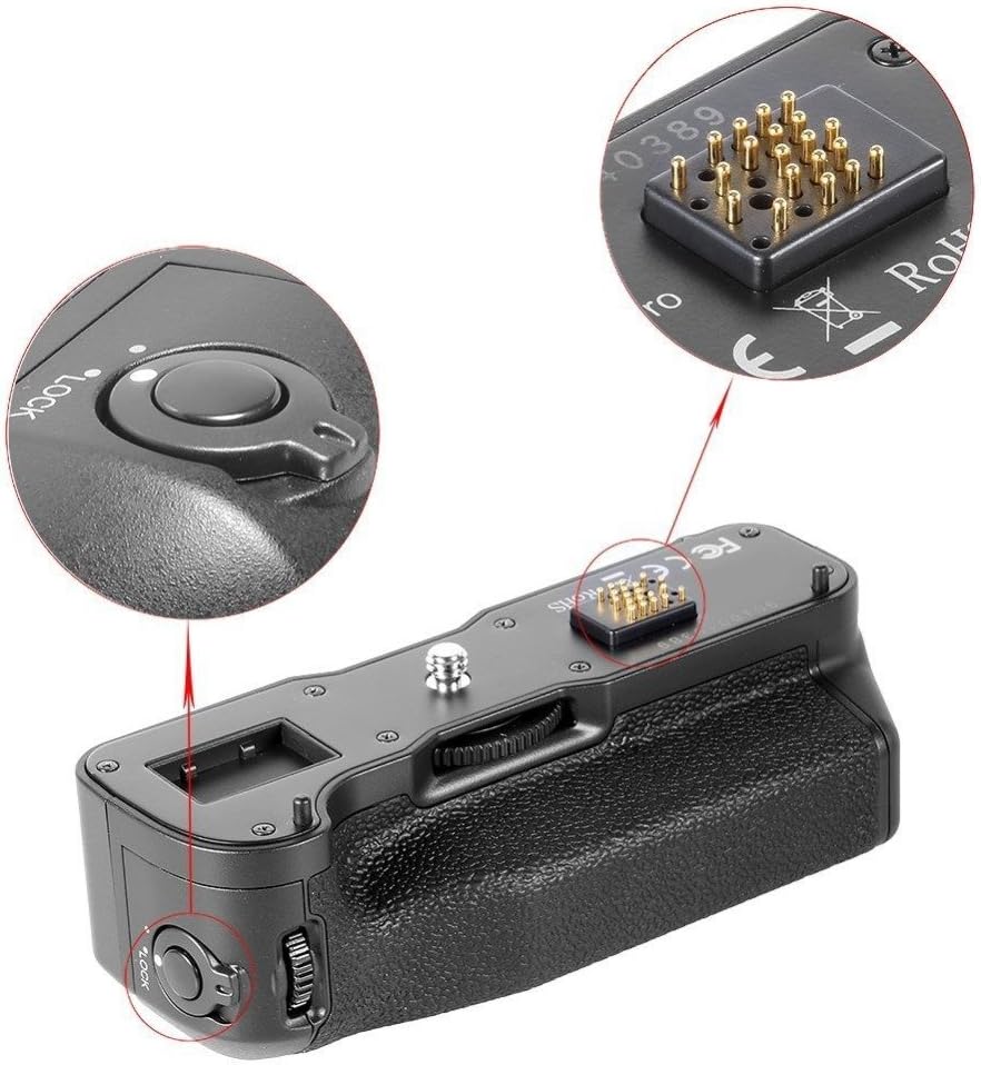 Vertical Batty Grip Holder with LCD Screen Display 2.4GHz Wireless Remote Control P293415