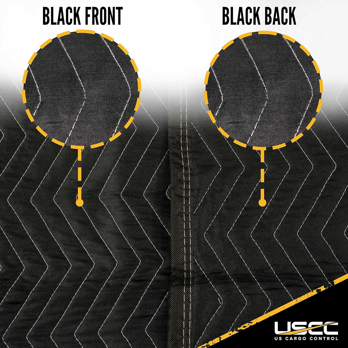 Moving Blanket 80 x 72 Inches Black Polyester (4) H5567