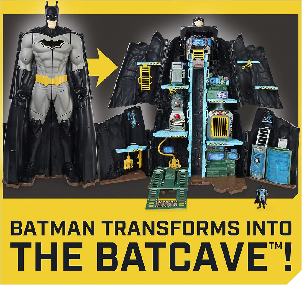 Batman Bat-Tech Batcave Giant Transforming Playset with 4” Batman Figure Y2119