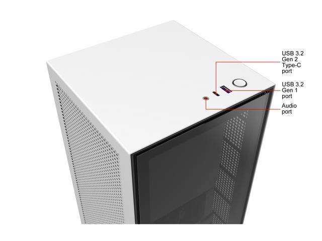 Matte White Mini-ITX Computer Case J4352