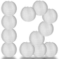 12 Pack 14 inch White Nylon Lantern Set B5285