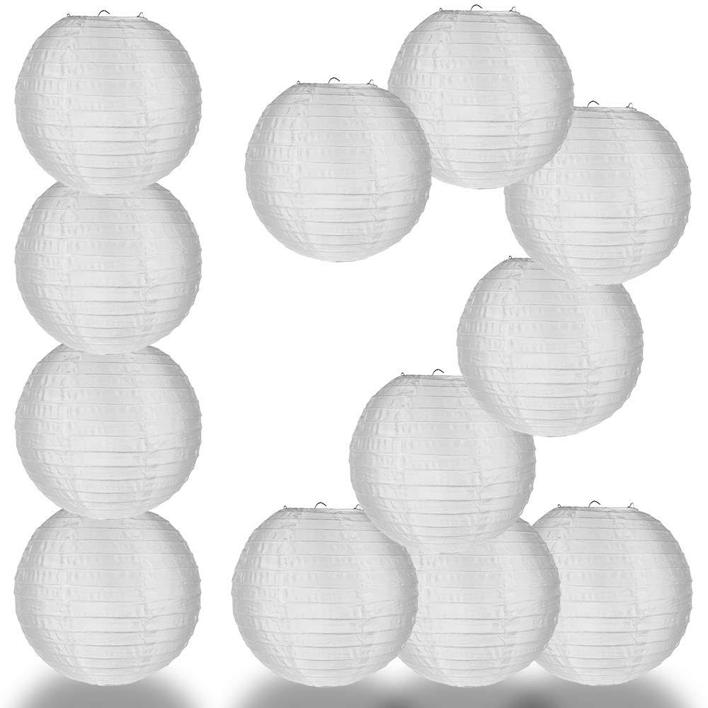 12 Pack 14 inch White Nylon Lantern Set B5285