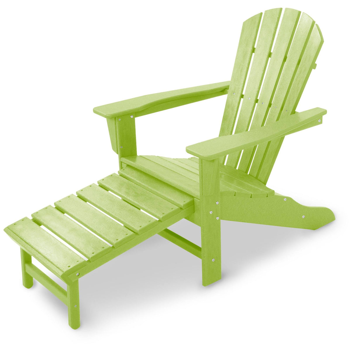 Lime Adirondack with Hideaway Ottoman Y15930