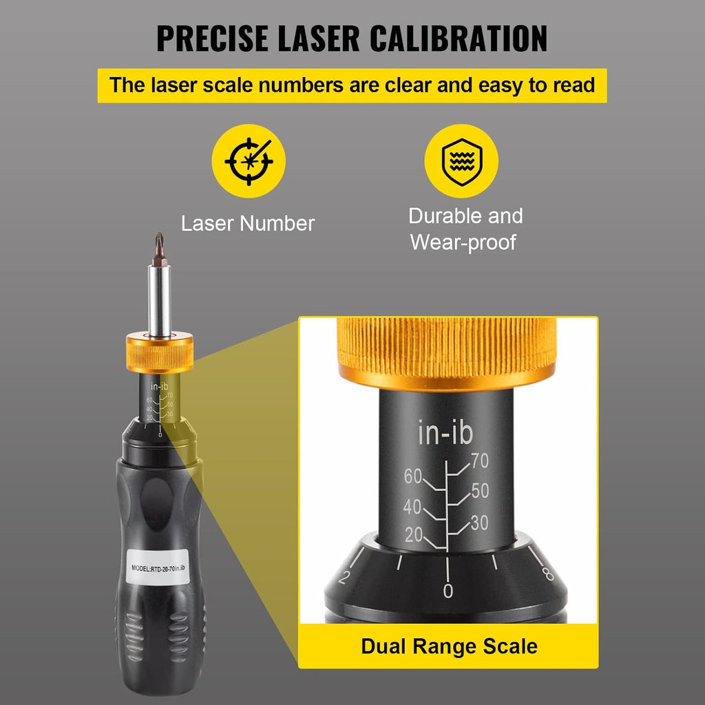 1/4 Drive Adjustable Torque Screwdriver with Bits & Case H751