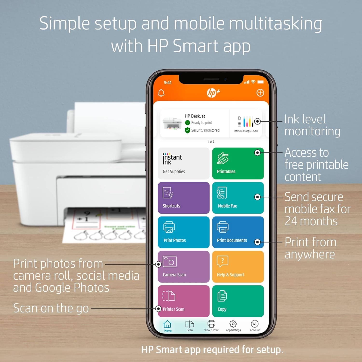 Wireless Color Inkjet Printer with Auto Document Feeder X788568