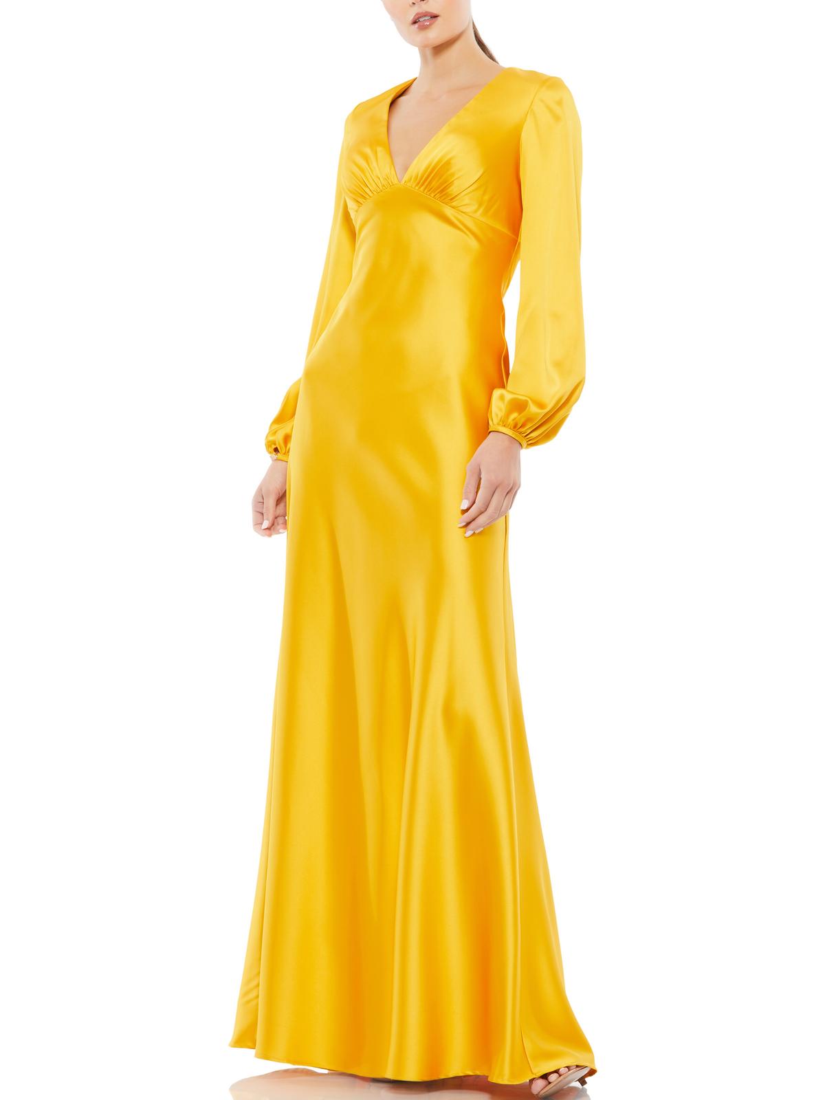 Satin Maxi Evening Dress I465