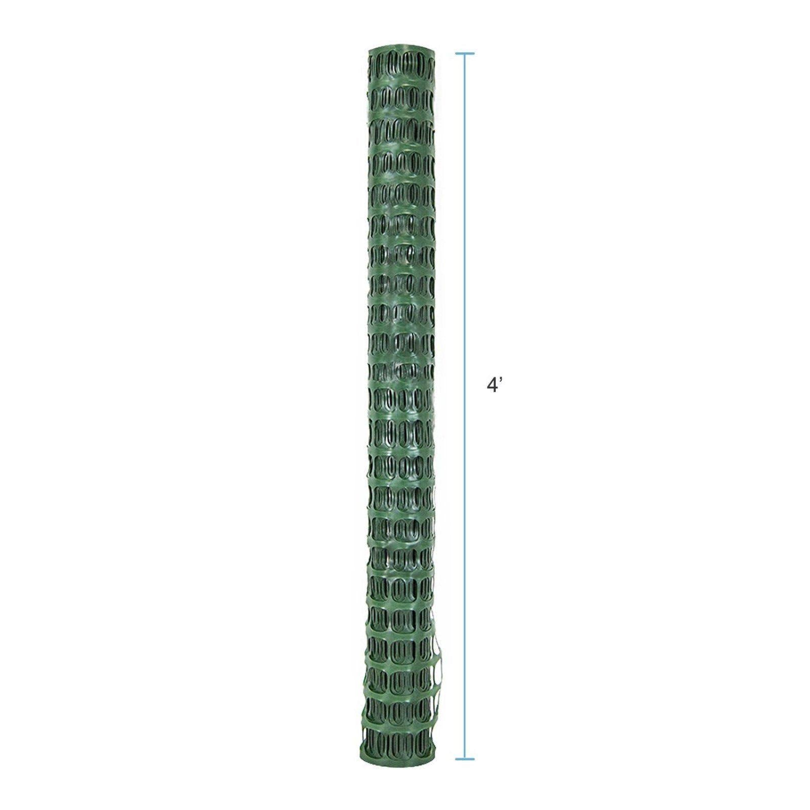 Green Plastic Temporary Fencing Mesh Snow Fence Garden Netting 4 x 100 Feet F496