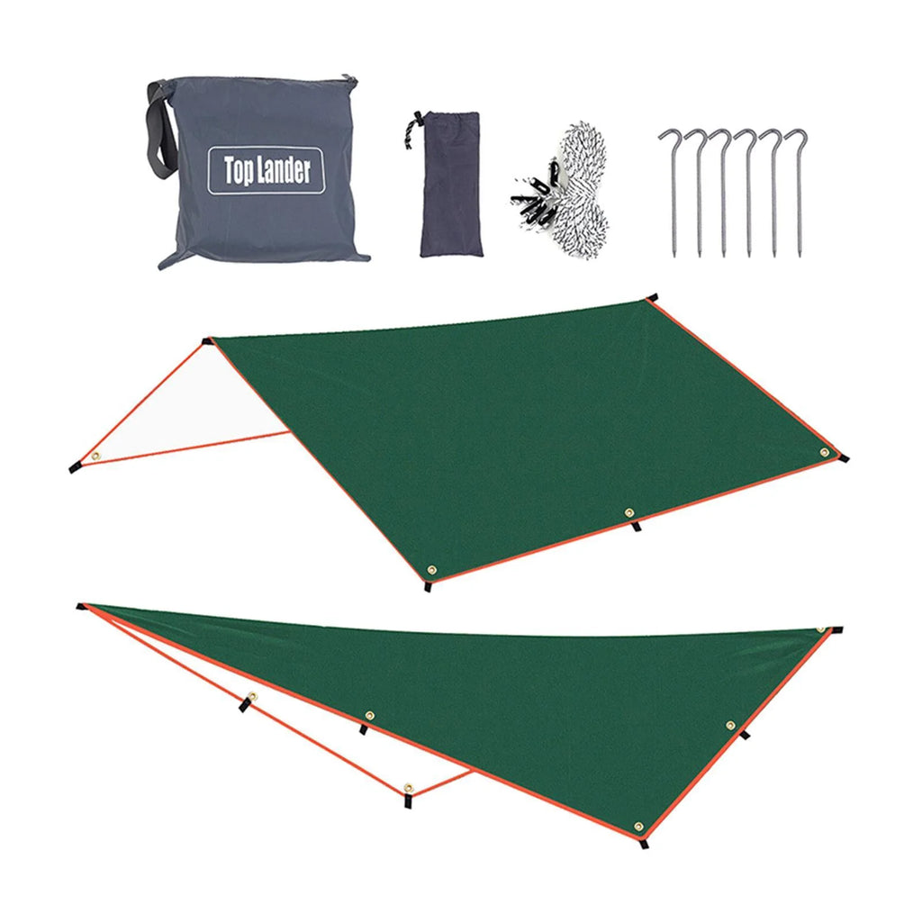 Green Waterproof Tent Tarp 300x500cm S3869