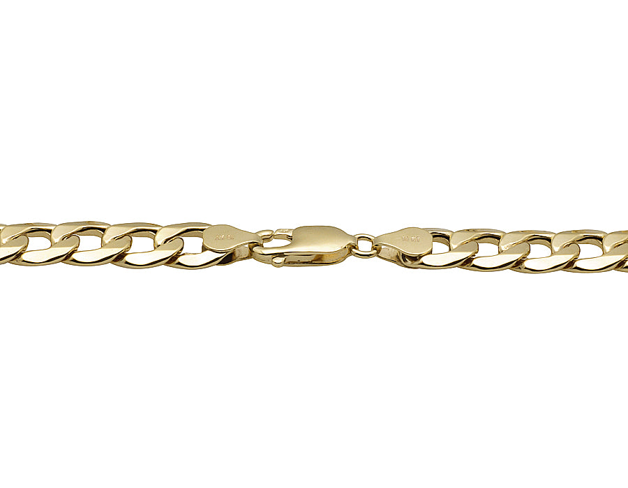 10K Yellow Gold Miami Cuban Link Chain Necklace 8MM E8039