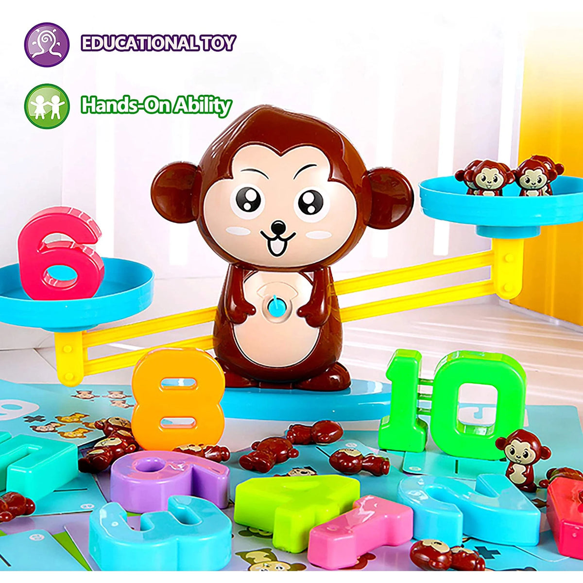Balance Board Game Math Learning STEM Toy for Kids Ages 3 4 5 6 W365