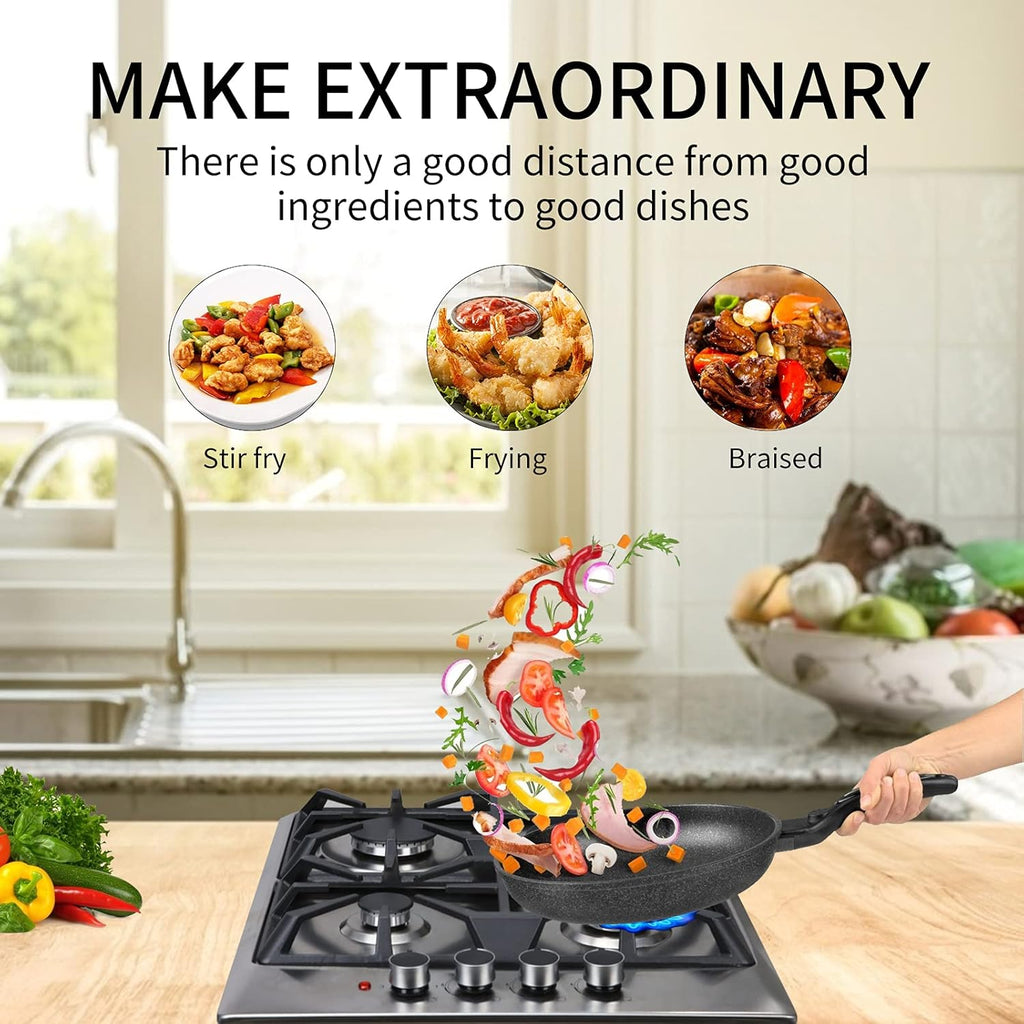 24×20 Inches Stainless Steel Gas Cooktop with 3 Sealed Burners +1 Electric Stove T340