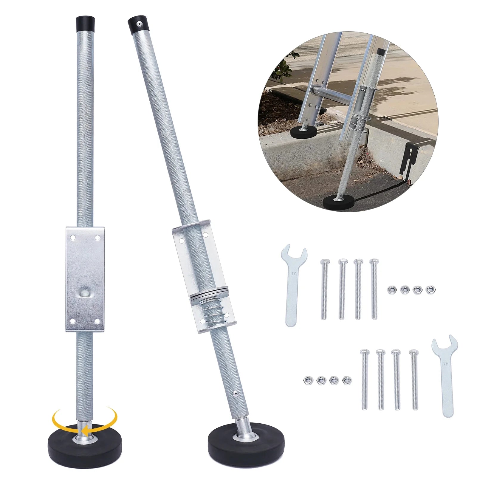 Adjustable Steel Ladder Leg Ground Leveler F757