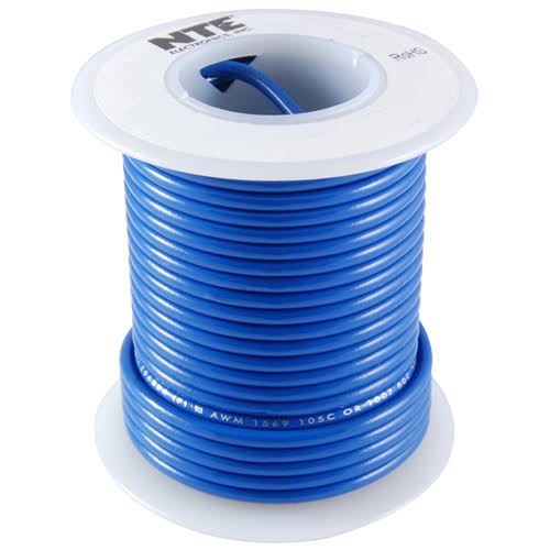 Hook Up Wire 600V Stranded 10 Gauge Blue 500 N488660