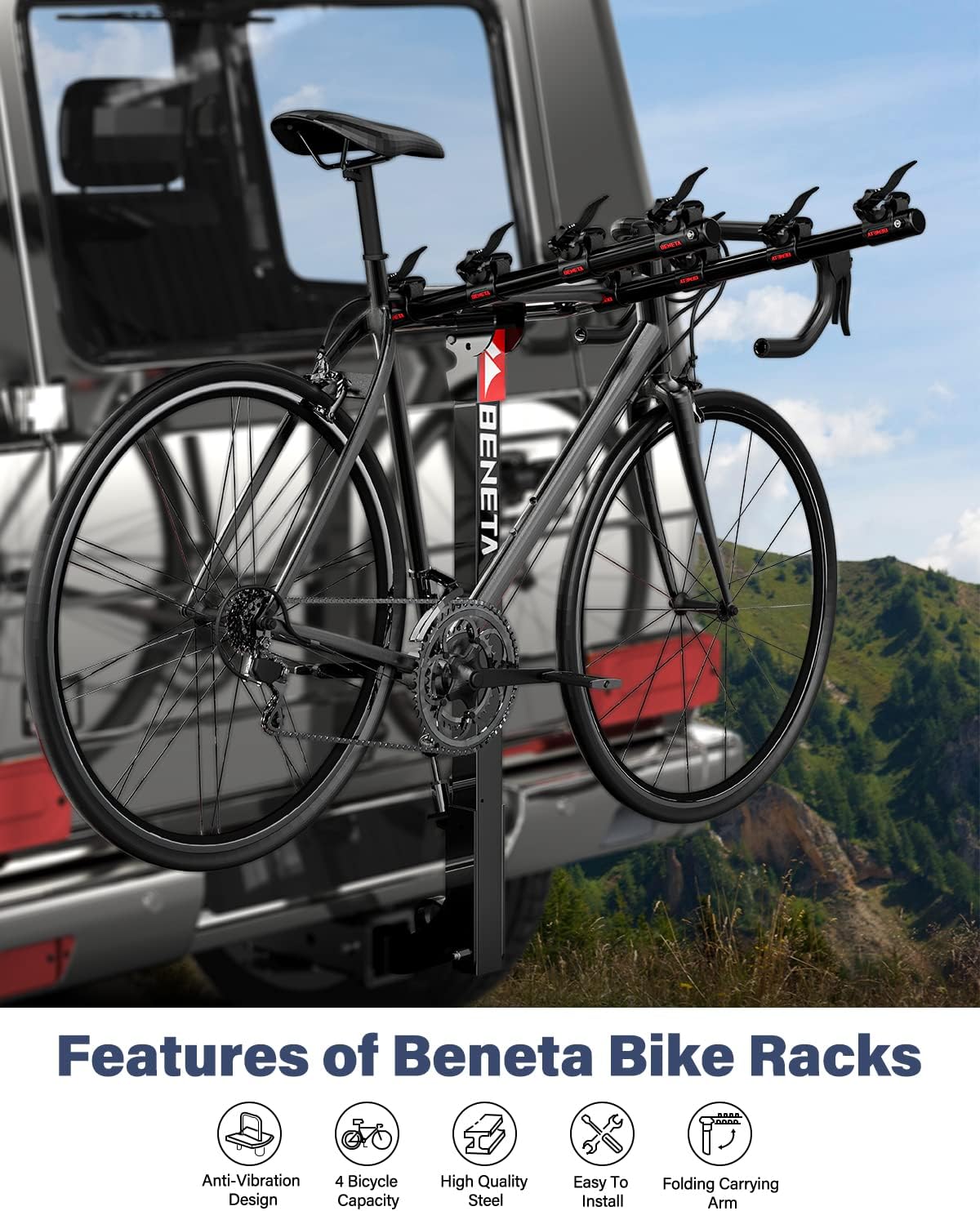 4 Bike Hitch Mount Bike Rack F360