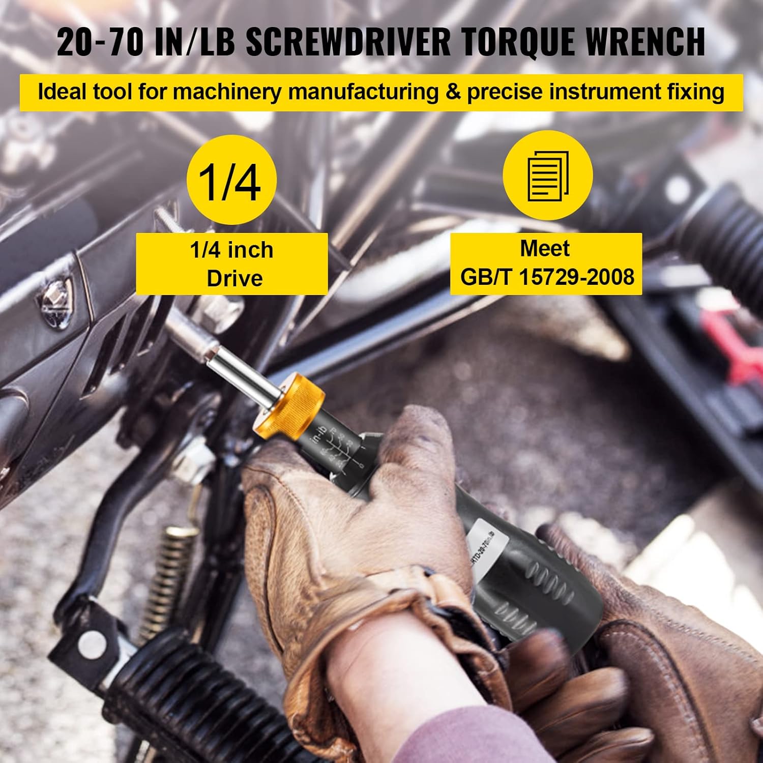 1/4 Drive Adjustable Torque Screwdriver with Bits & Case H751