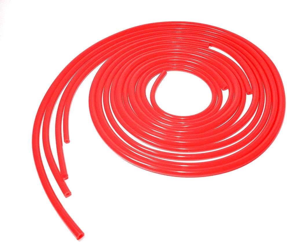 4 Size 5 feet Length 6mm/8mm/10mm/12mm Inner Diameter Silicone Air Vacuum Hose Line Tubing (5ft Blue) Pack of 2 X509510