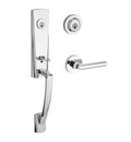 Satin Nickel Double Cylinder Handleset G483