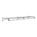 Satin Aluminum Coat Rack with 1 Shelf H9535